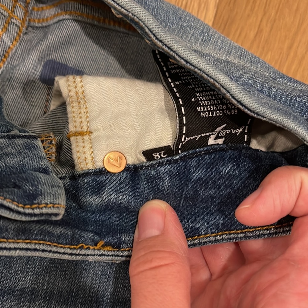 7 For All Mankind Kimmie Straight Leg 28 - Picture 4 of 6
